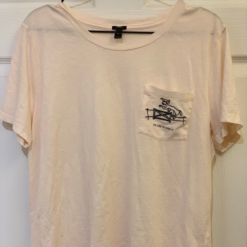 J. Crew Embroidered Tee